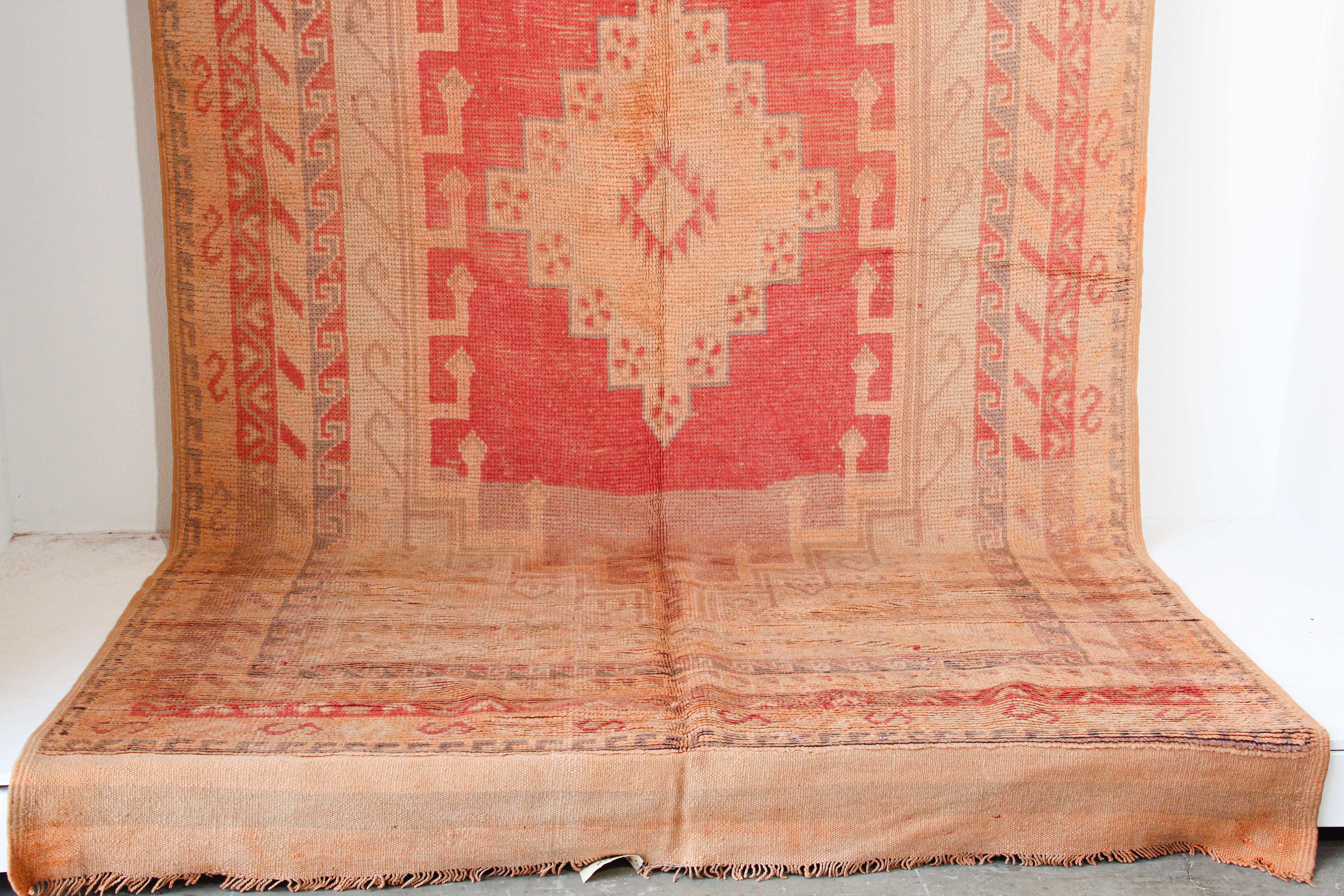 Wool Vintage Moroccan Berber Tribal Rug, circa 1960 For Sale