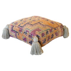 Vintage Marokkanische Wolle Pouf Bodenkissen