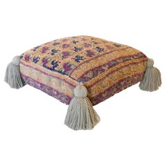 Vintage Marokkanische Wolle Pouf Bodenkissen