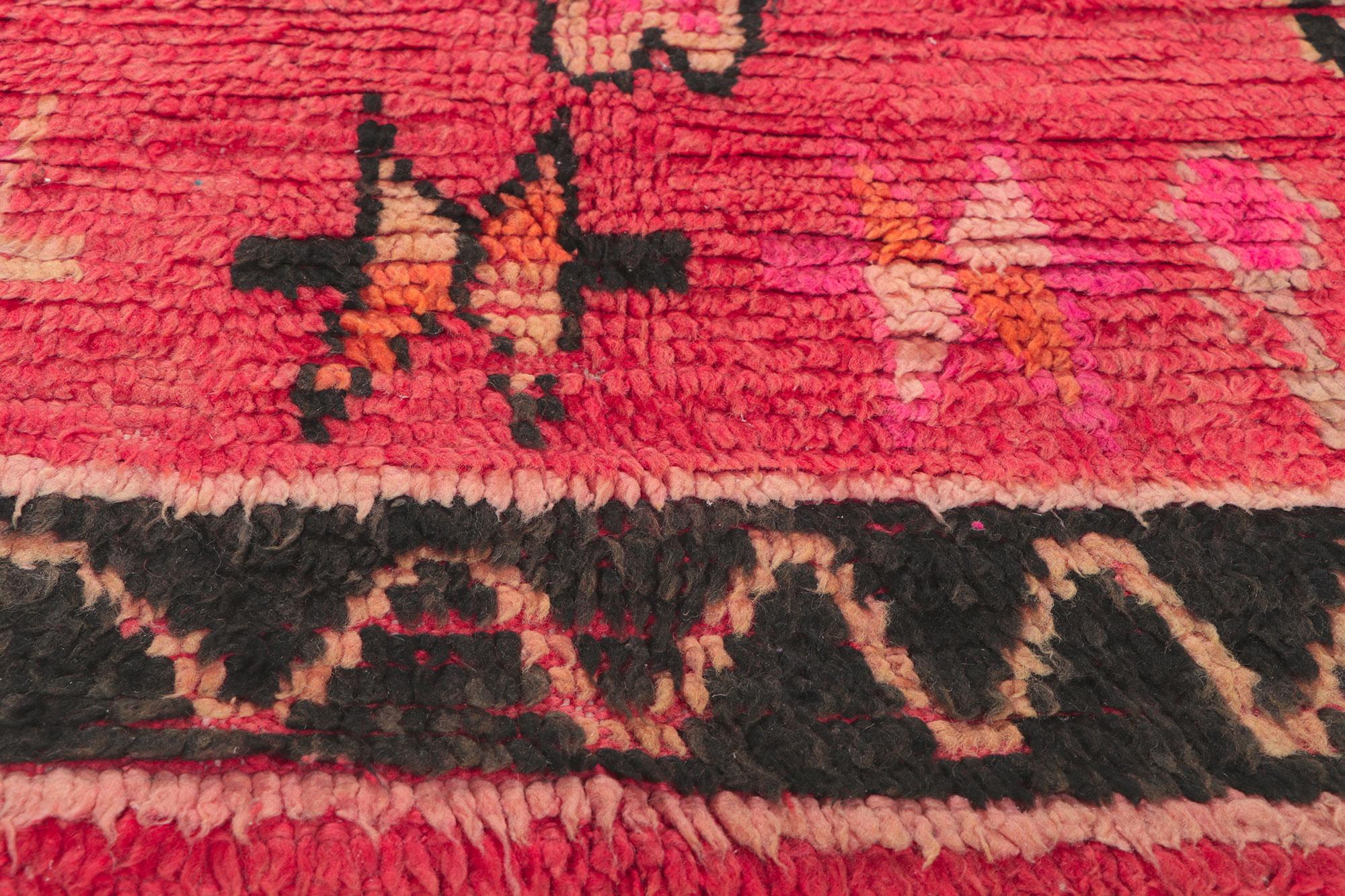 20th Century Vintage Moroccan 'Protection' Rug For Sale