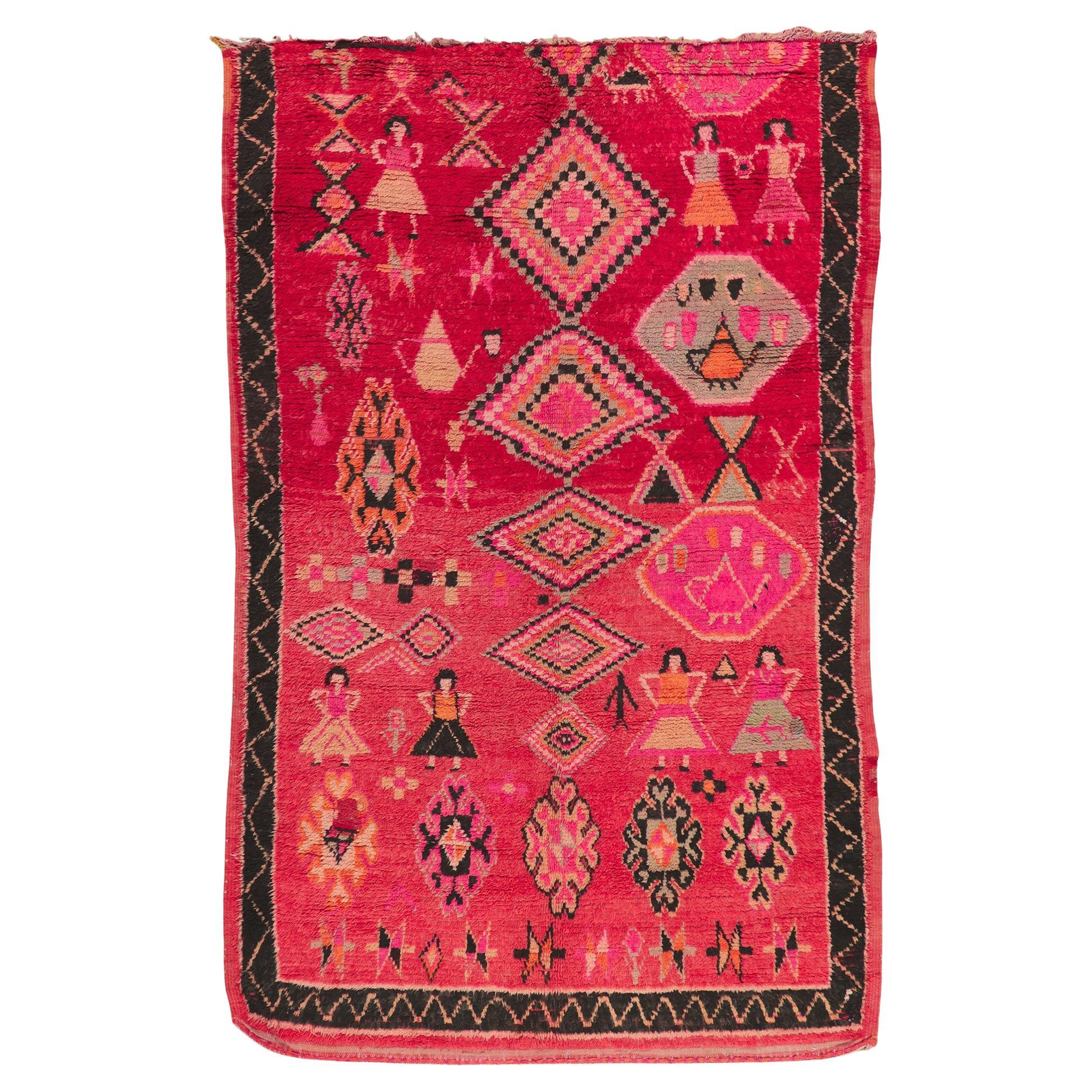 Tappeto marocchino vintage "Protection