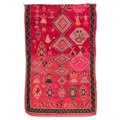 Used Moroccan 'Protection' Rug