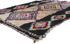 Marokkanischer Teppich aus den 1980er Jahren, Berber Boucherouite