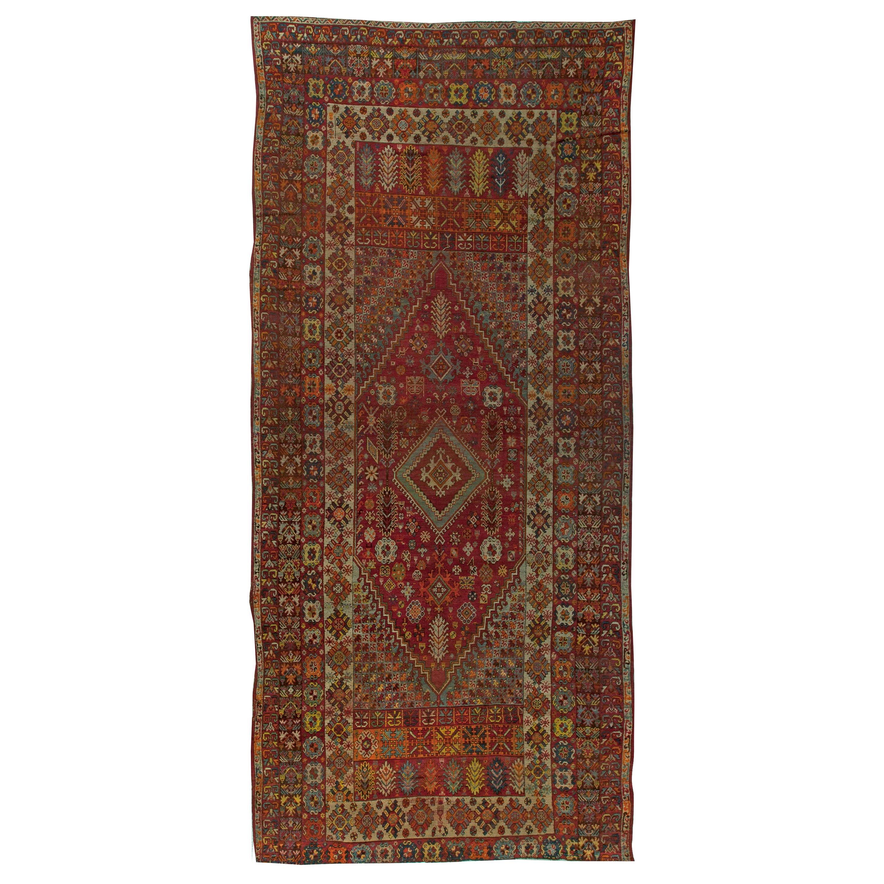 Vintage Moroccan Red Handwoven Wool Rug by Doris Leslie Blau