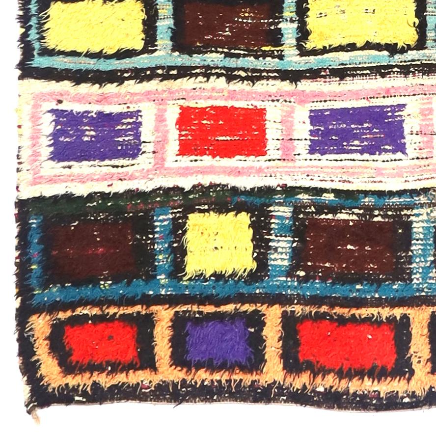 Wool Vintage Moroccan Rug 4’11
