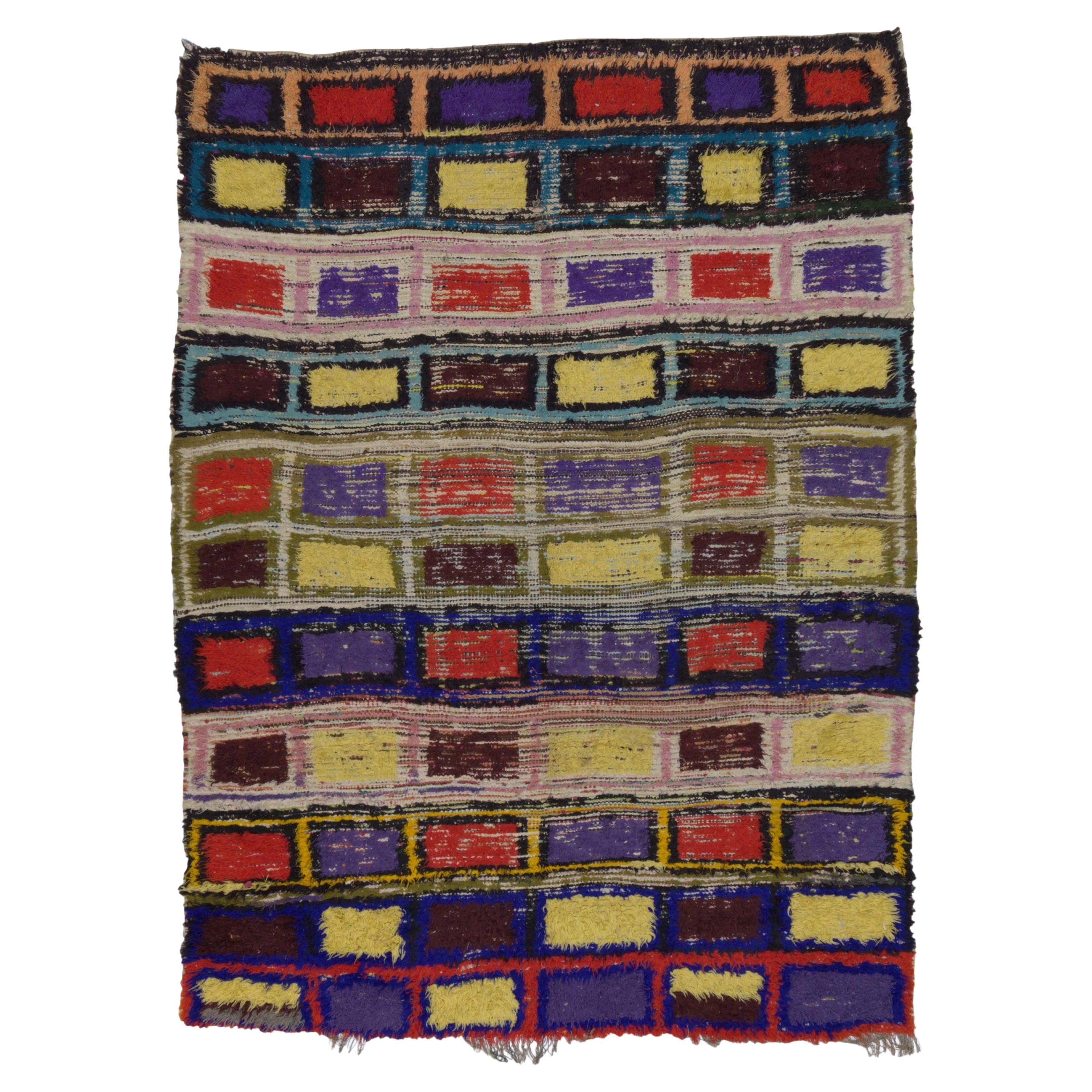 Vintage Moroccan Rug 4’11" x 6’7”