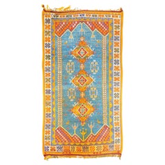 Marokkanischer Vintage-Teppich 4'4'' x 7'7''