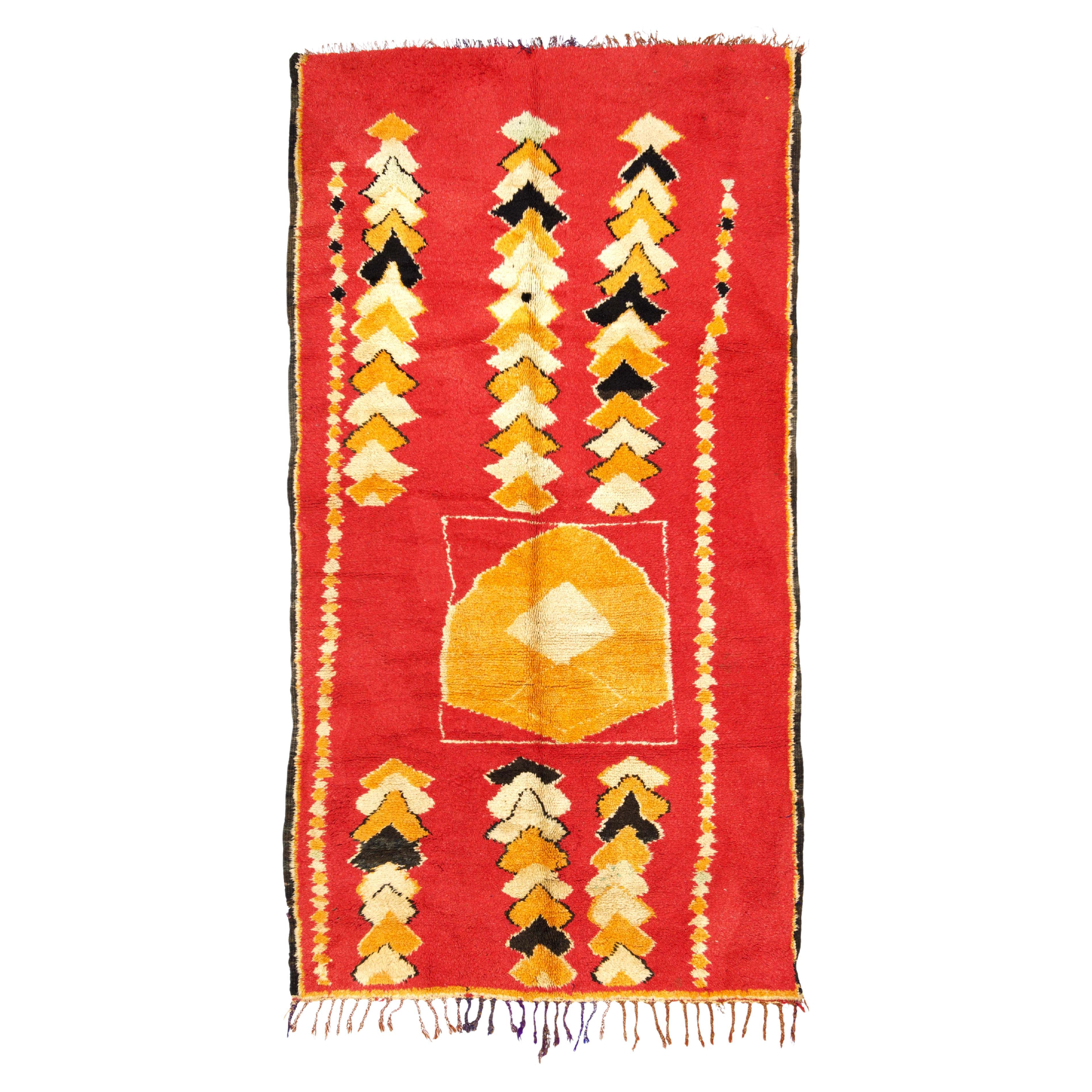 Tapis marocain vintage 4'7" x 8'5