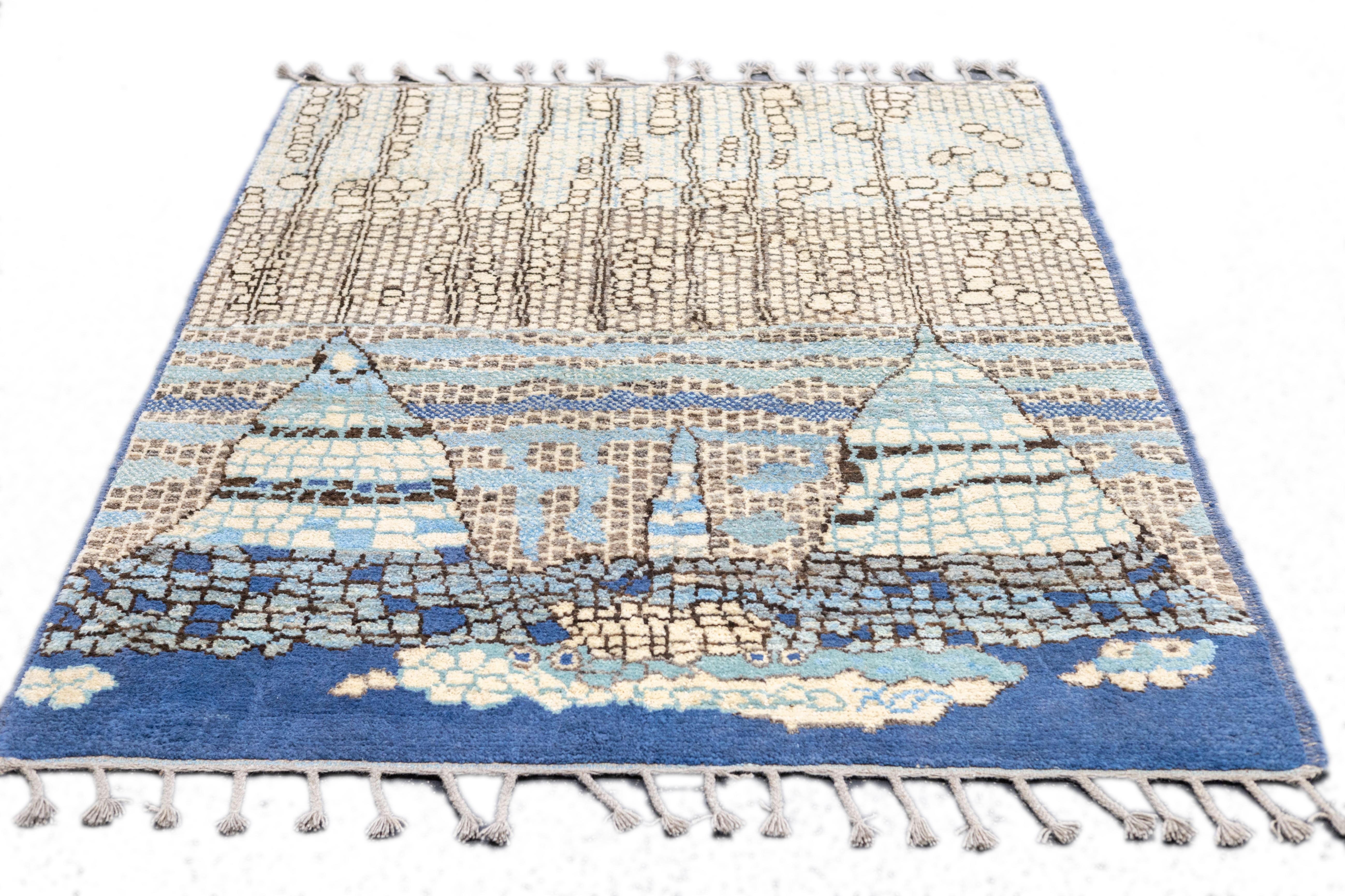 Tappeto marocchino vintage 5'3'' x 6'11'' in vendita 3