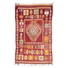 Vintage Marokkanischer Teppich 5'8" x 9'9"