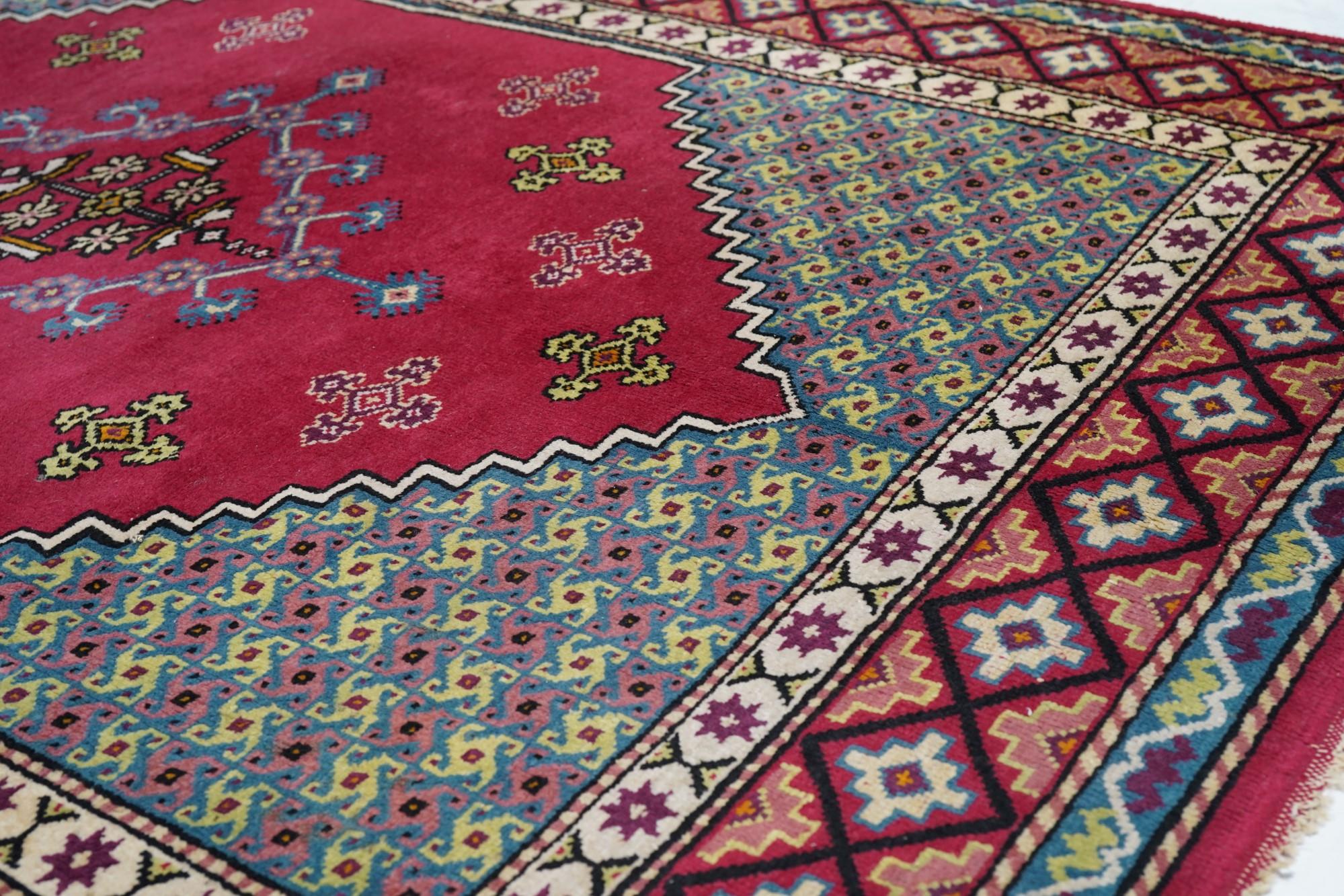 Marokkanischer Vintage-Teppich 6'5'' x 8'10'' im Angebot 1