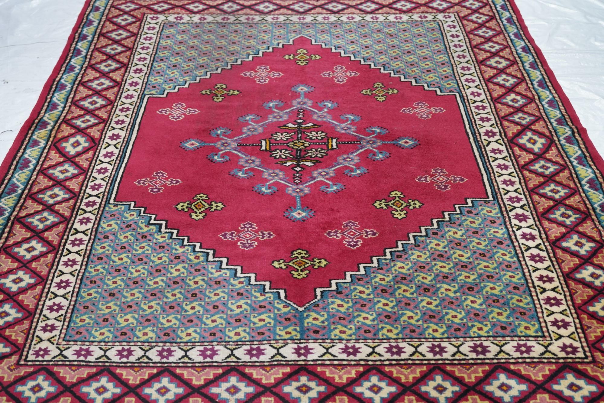 Marokkanischer Vintage-Teppich 6'5'' x 8'10'' im Angebot 2