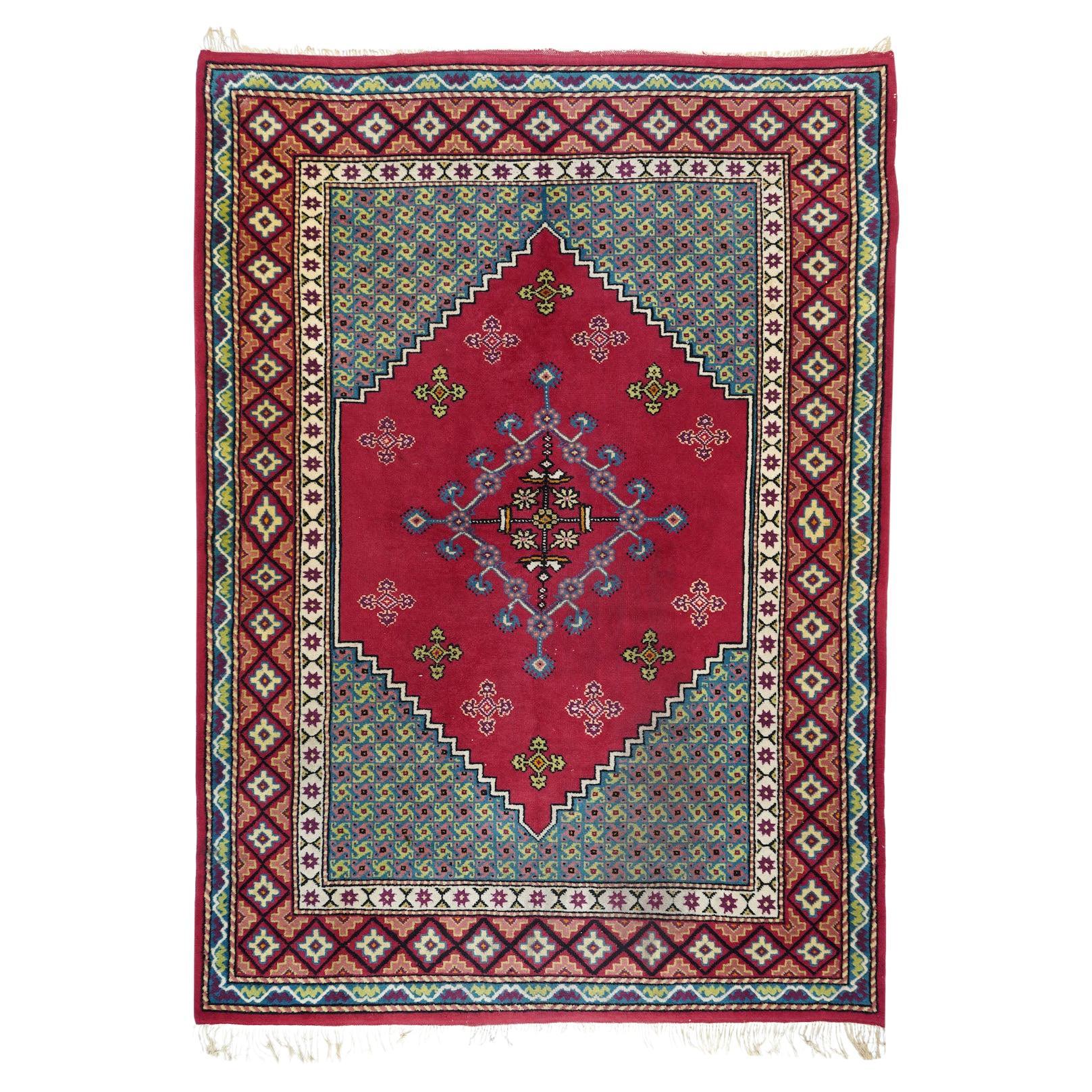 Vintage Moroccan Rug 6'5'' x 8'10''