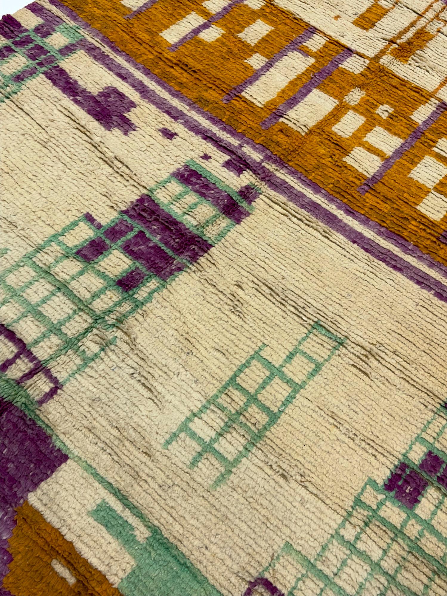 Laine Tapis marocain vintage 6'5