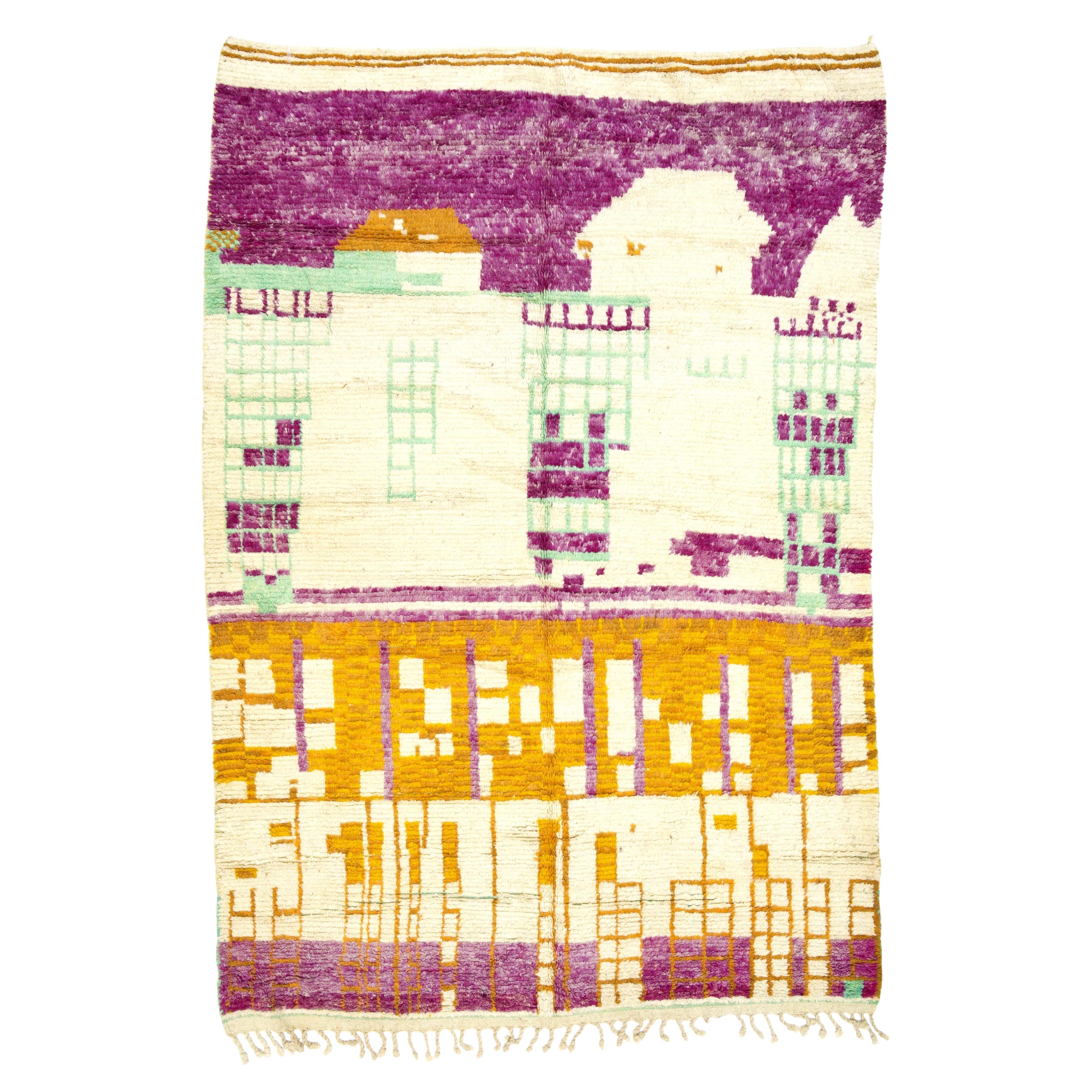 Vintage Moroccan Rug 6'5" x 9’6"