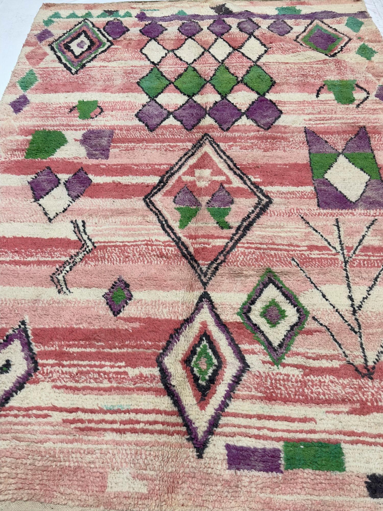 Tapis marocain vintage 6'7