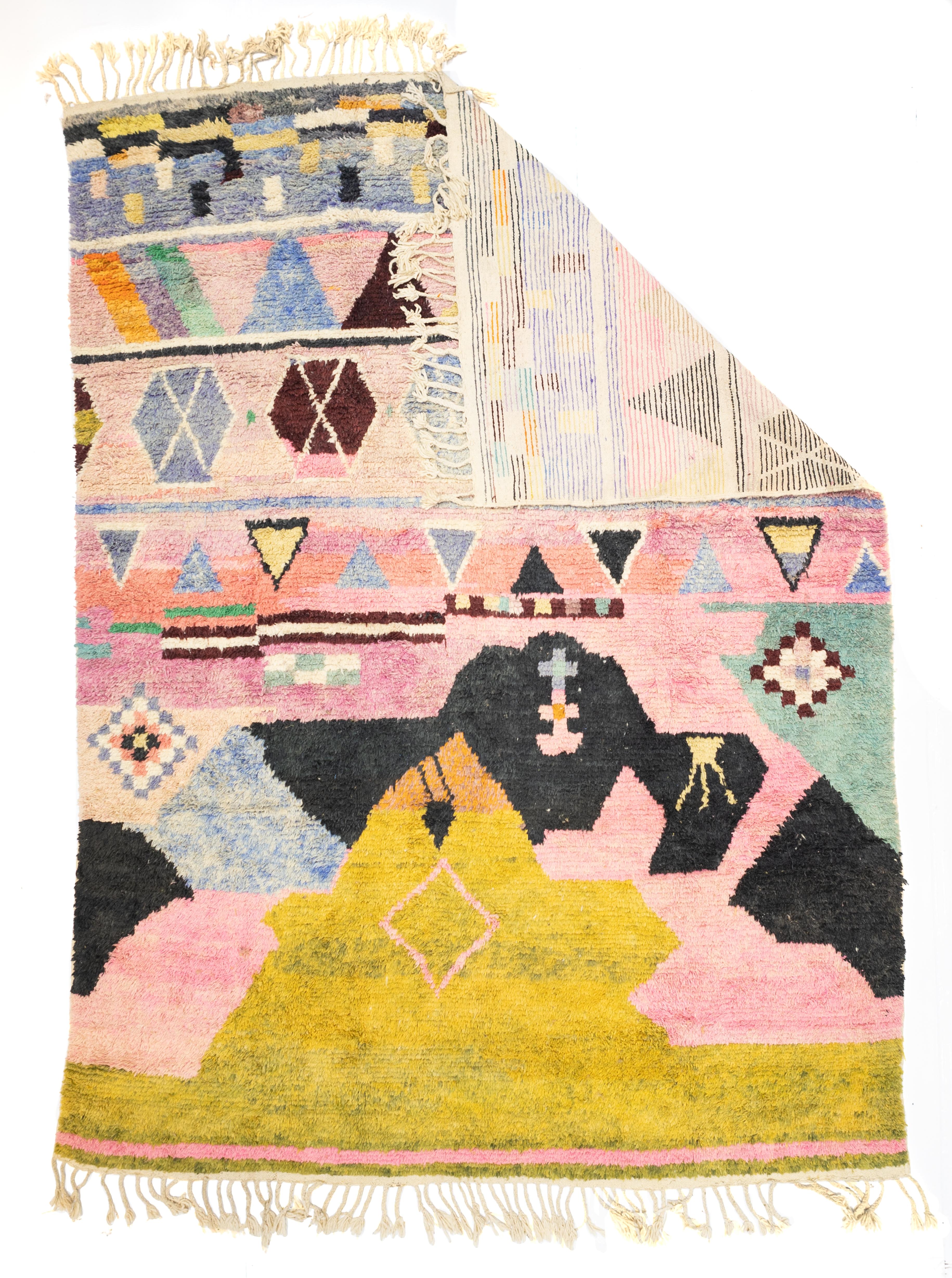 Vintage Moroccan Rug 9'9