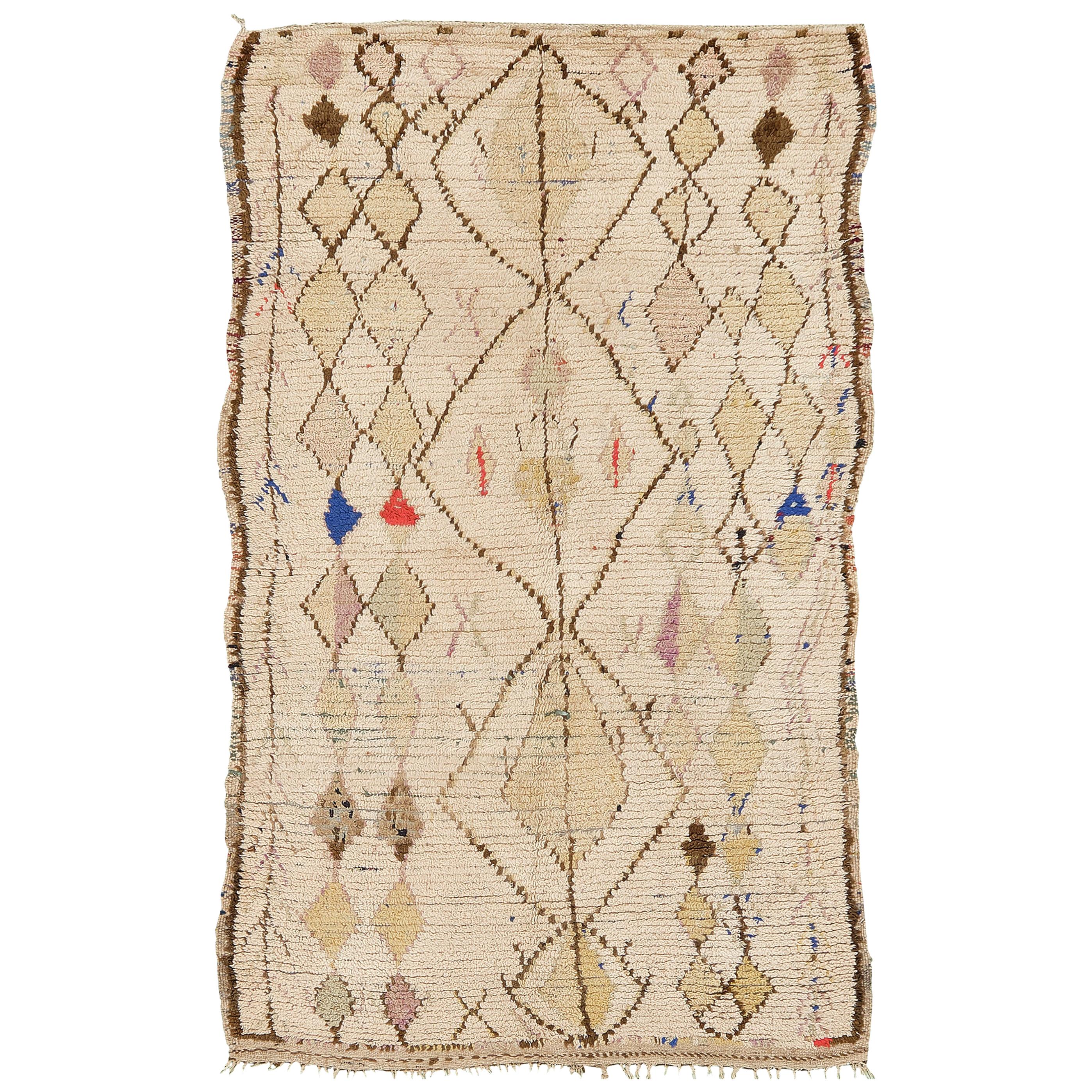 Vintage Moroccan Rug Azilal Tribe Atlas Collection For Sale