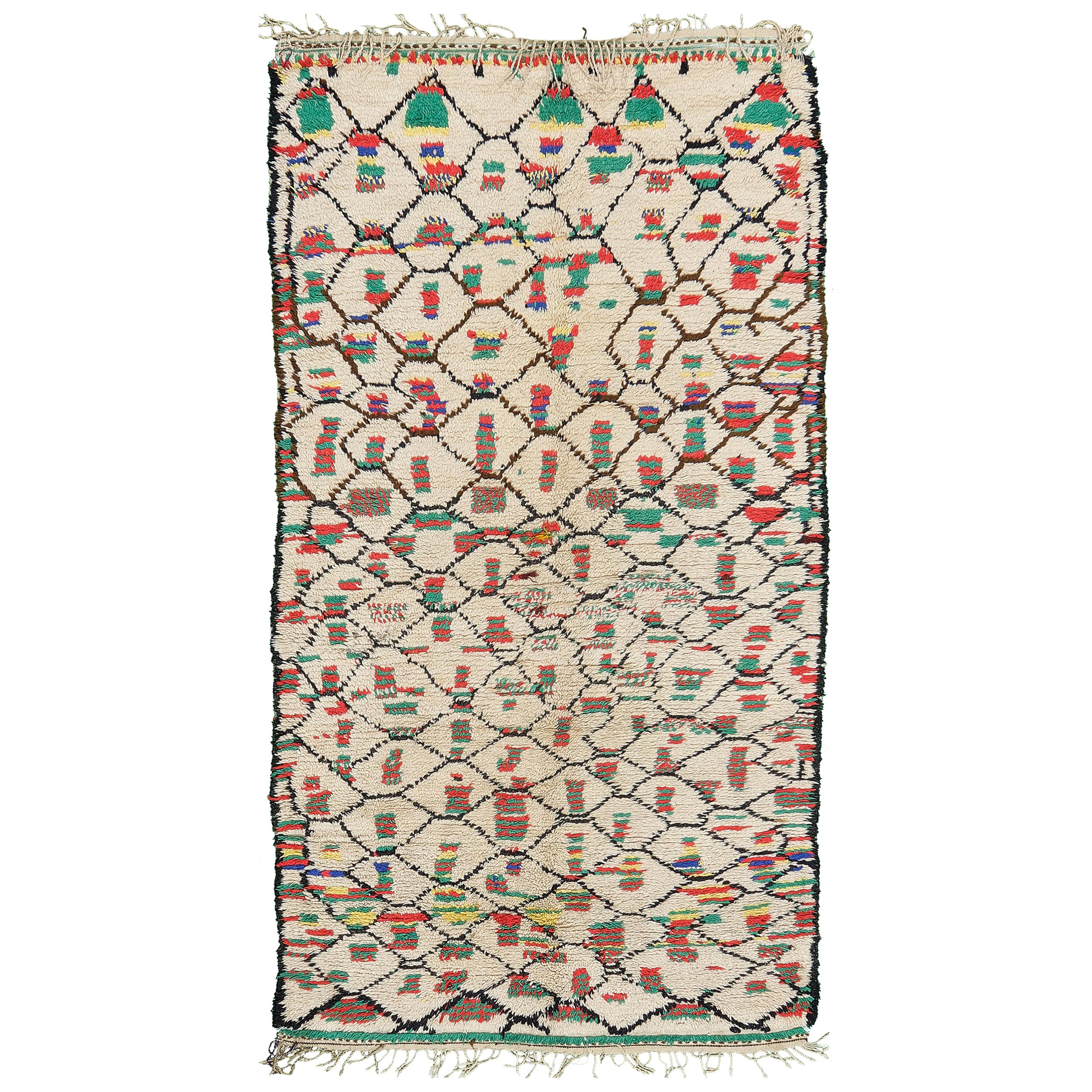 Vintage Moroccan Rug Azilal Tribe