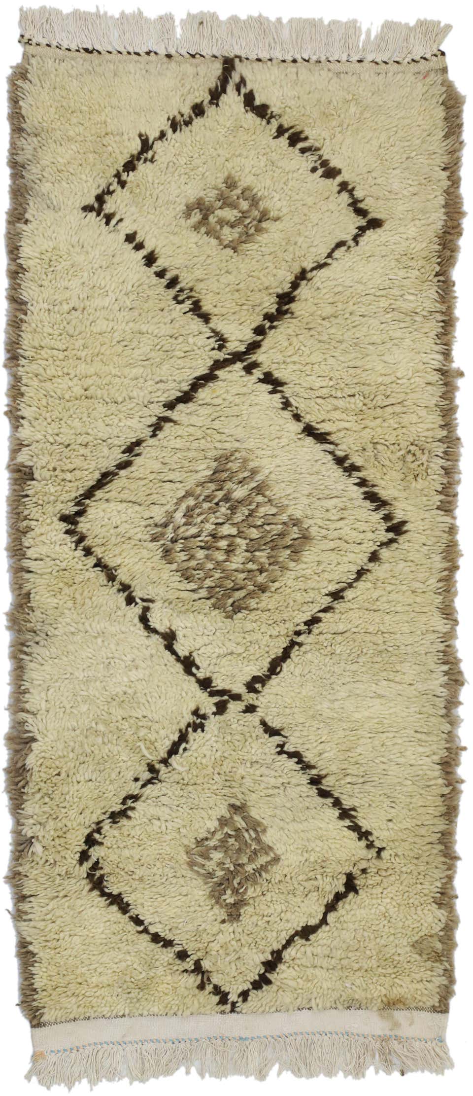 Vintage Moroccan Rug, Berber Moroccan Rug with Modern Style at 1stDibs