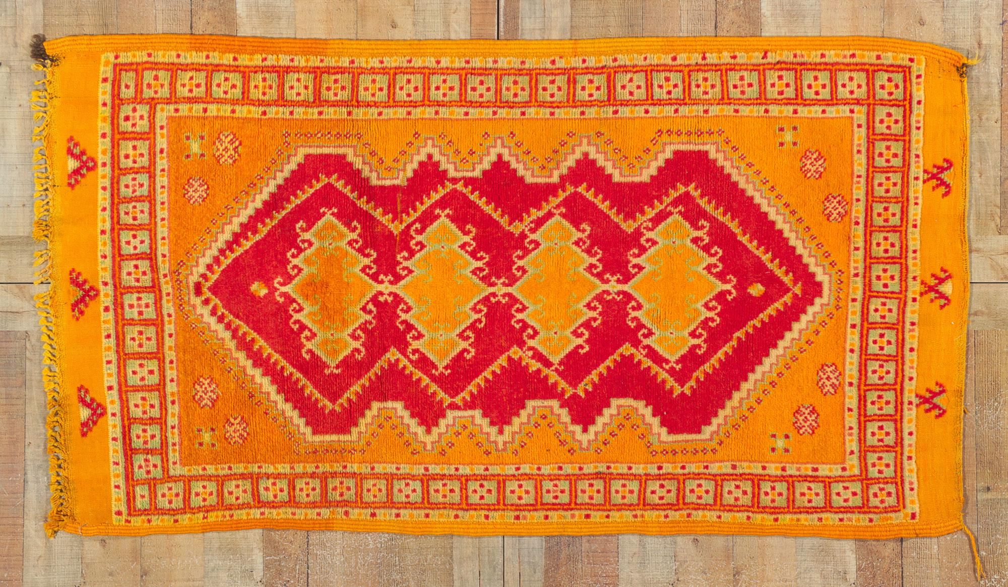 Vintage Moroccan Rug by Berber Tribes of Morocco For Sale 2