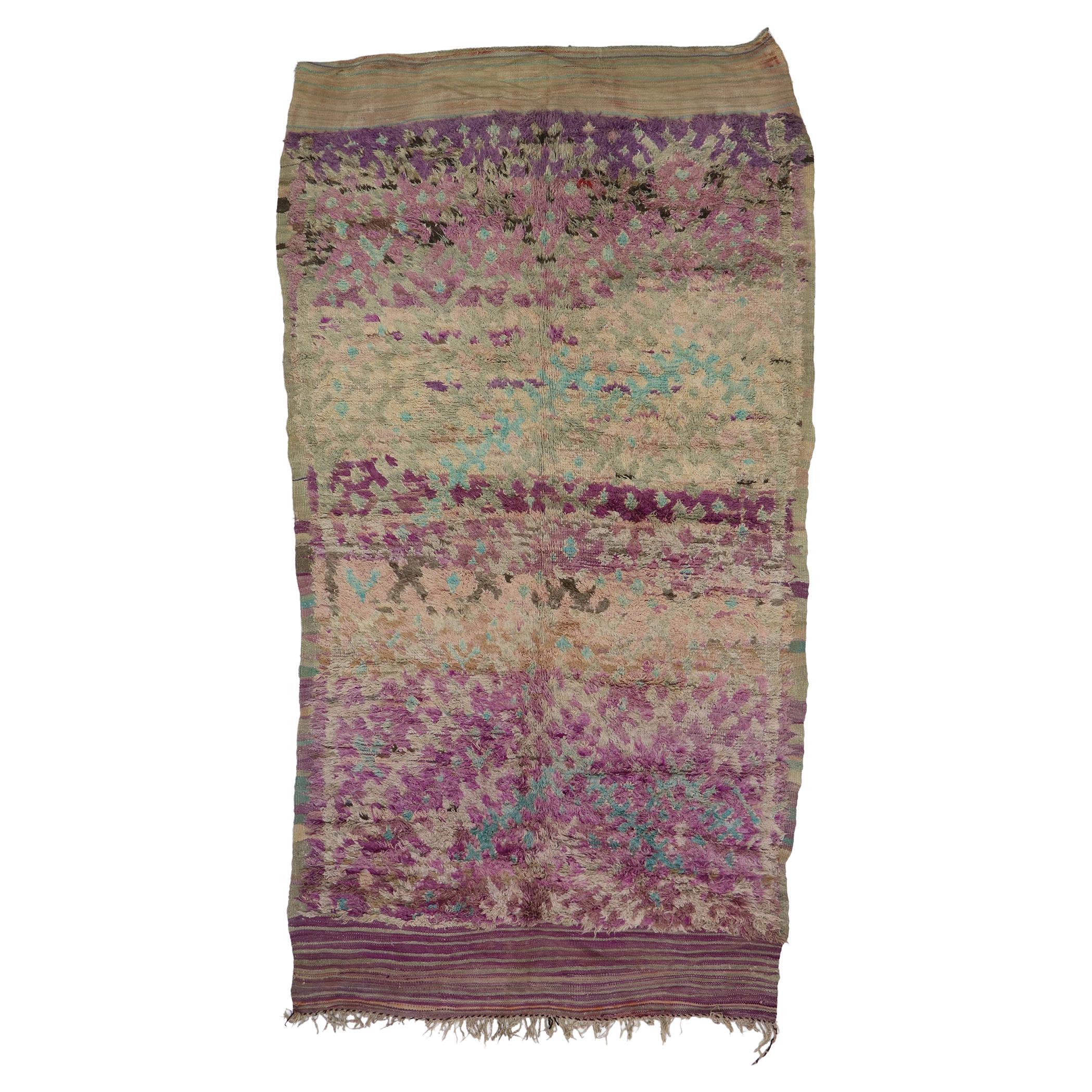 Tapis marocain Vintage Purple Talsint by Berber Tribes of Morocco