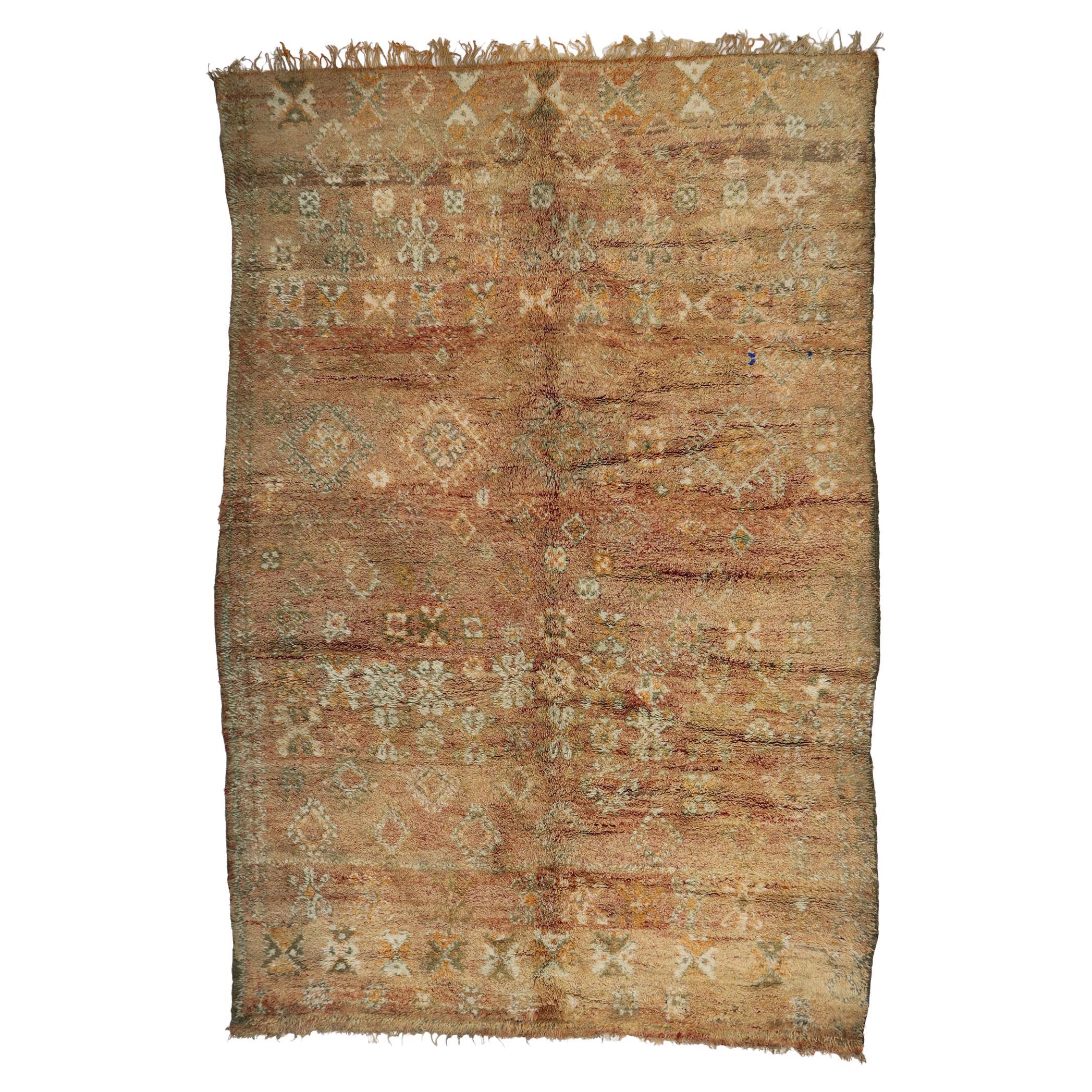 Vintage Moroccan Rug by Berber Tribes of Morocco For Sale at 1stDibs