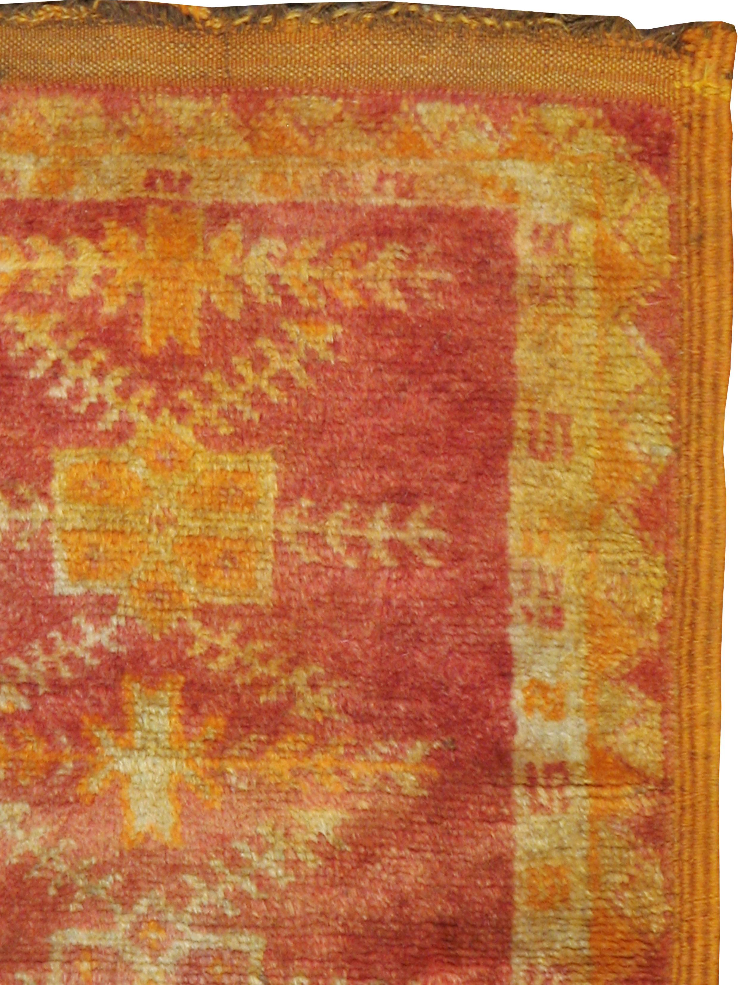 A vintage Moroccan rug from the late 20th century.