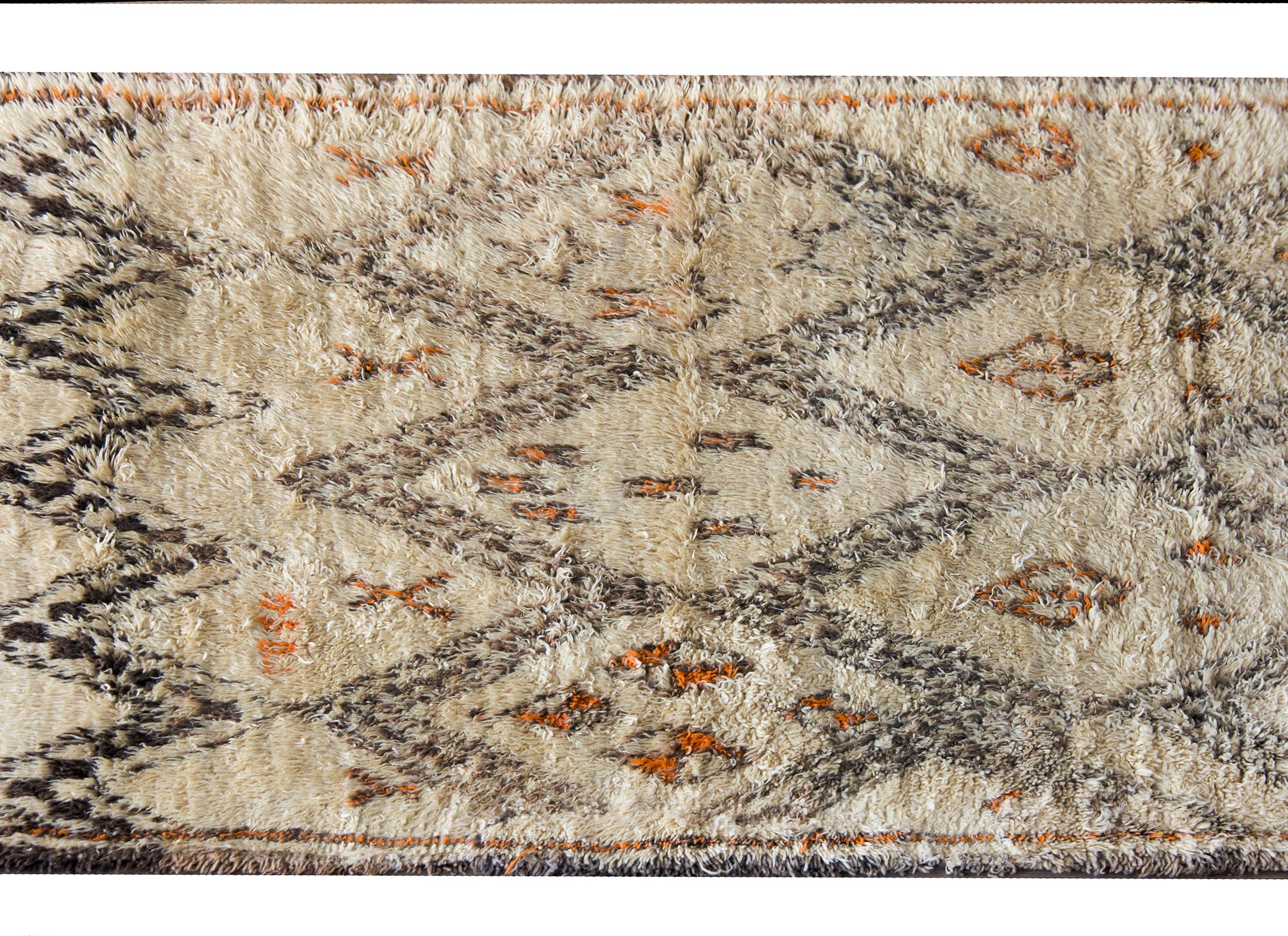 Hand-Knotted Vintage Moroccan Rug For Sale