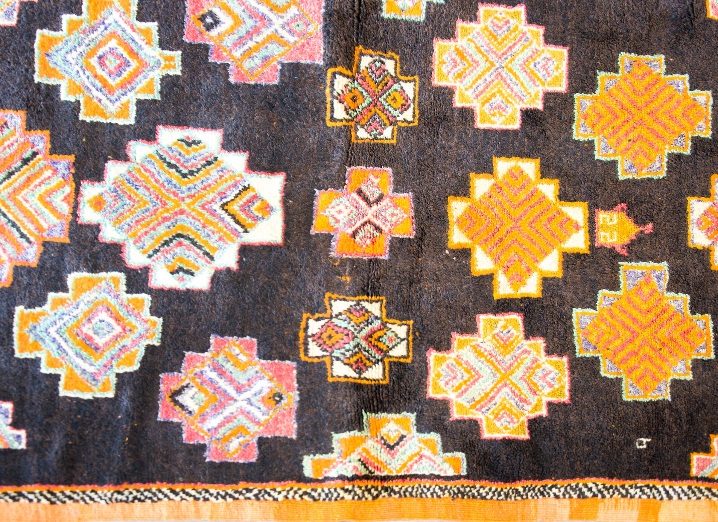 20th Century Vintage Moroccan Rug For Sale