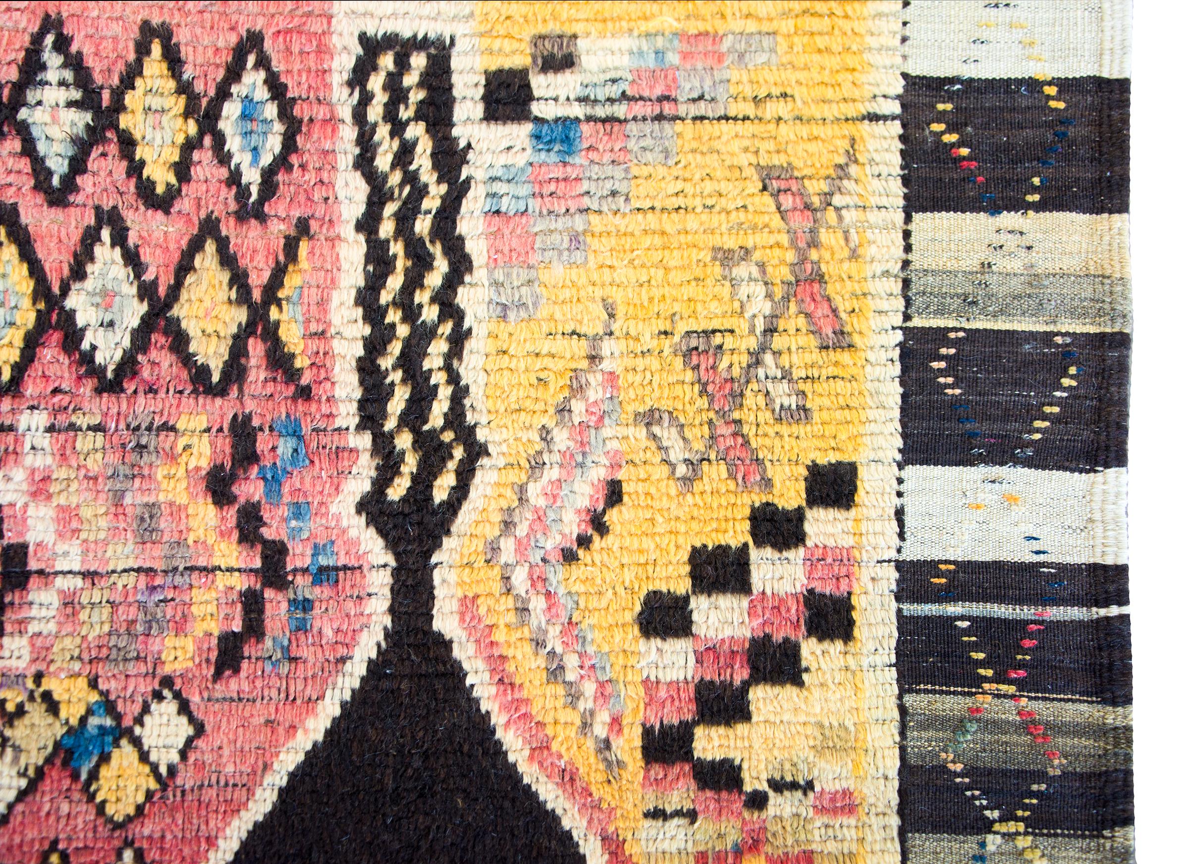 Marokkanischer Vintage-Teppich (20. Jahrhundert) im Angebot