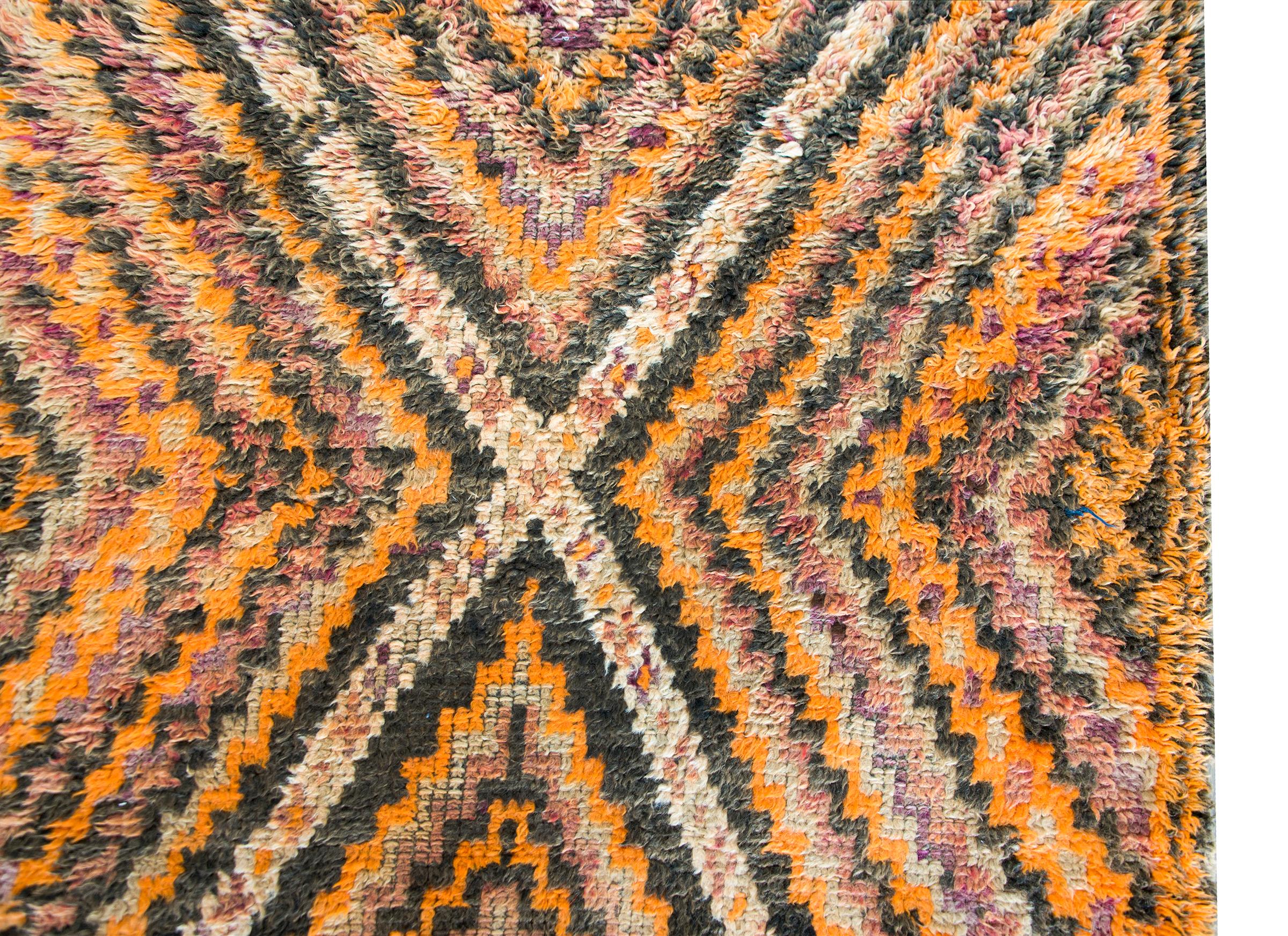 20th Century Vintage Moroccan Rug For Sale