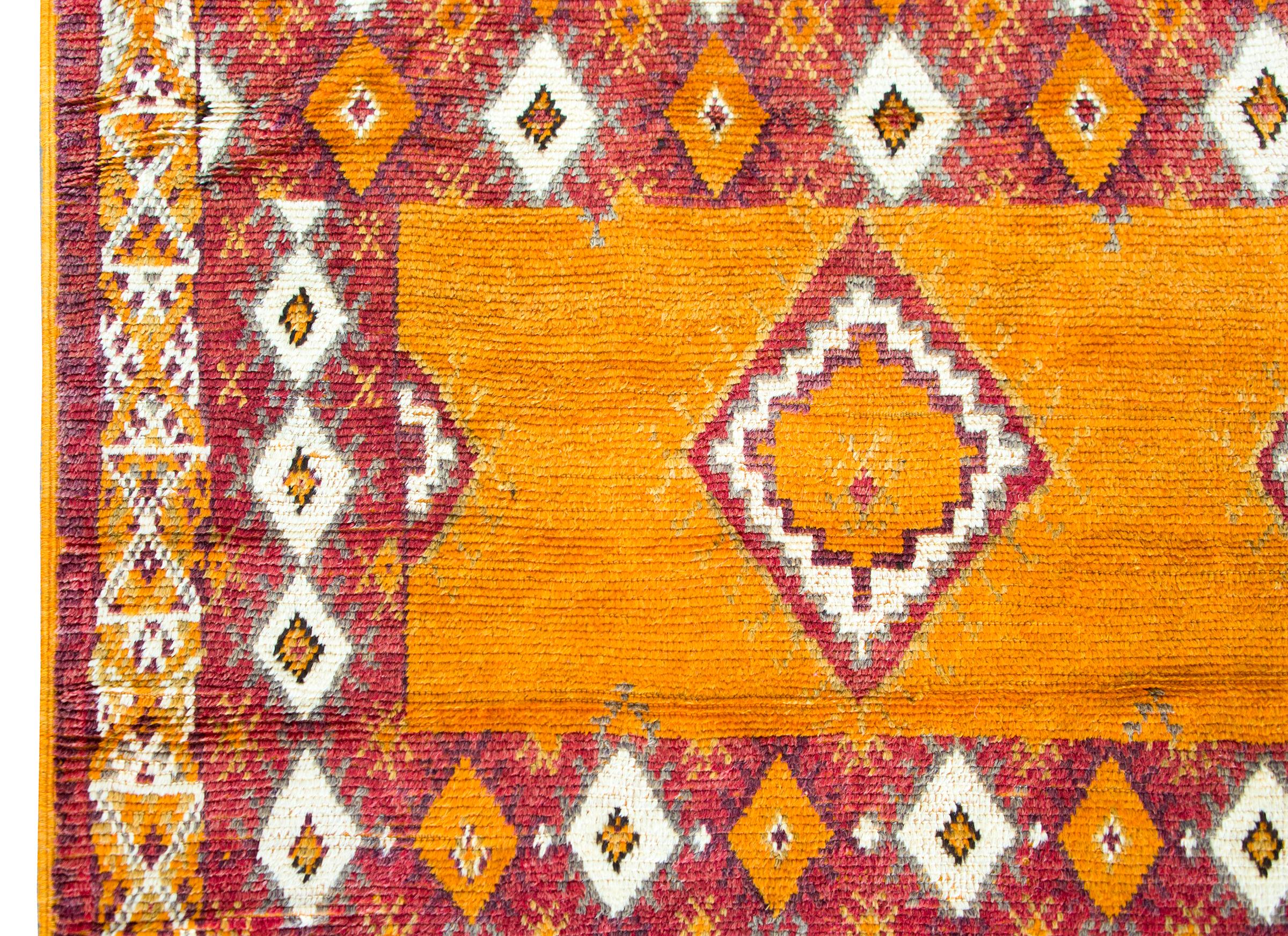 20th Century Vintage Moroccan Rug For Sale