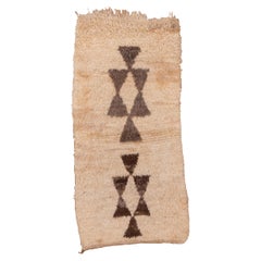 Alfombra Vintage Marroquí Patrón Tribal Geométrico - Crema Cálido