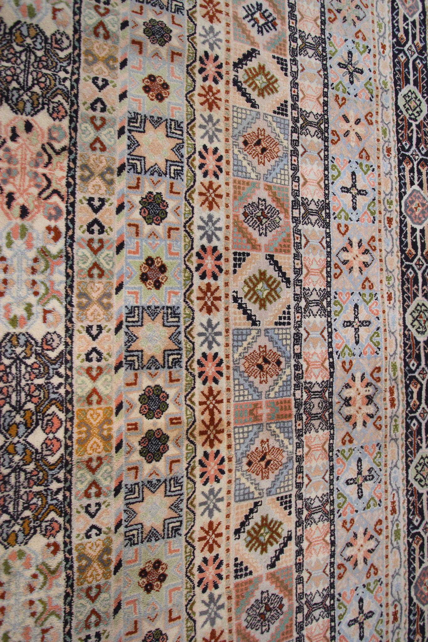 Marokkanischer geometrischer, einzigartiger, handgefertigter Vintage-Teppich 12x15, selten, 361 cmx447cm im Angebot 1