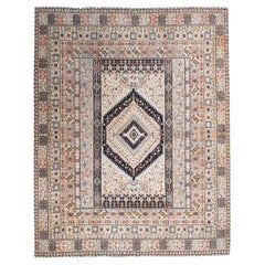 Vintage Moroccan Rug Geometric Unique Handmade Rug 12x15 Rare 361cmx447cm