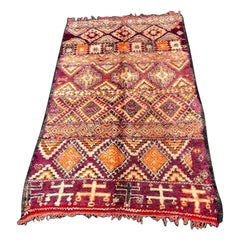 Vintage Moroccan Rug, Handmade Berber Rug, Oriental Carpet