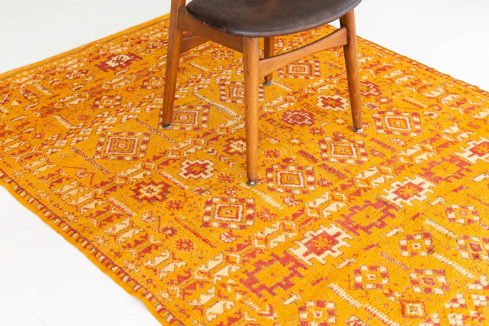 Marokkanischer Teppich aus der Vintage-Kollektion High Atlas im Zustand „Gut“ im Angebot in WEST HOLLYWOOD, CA