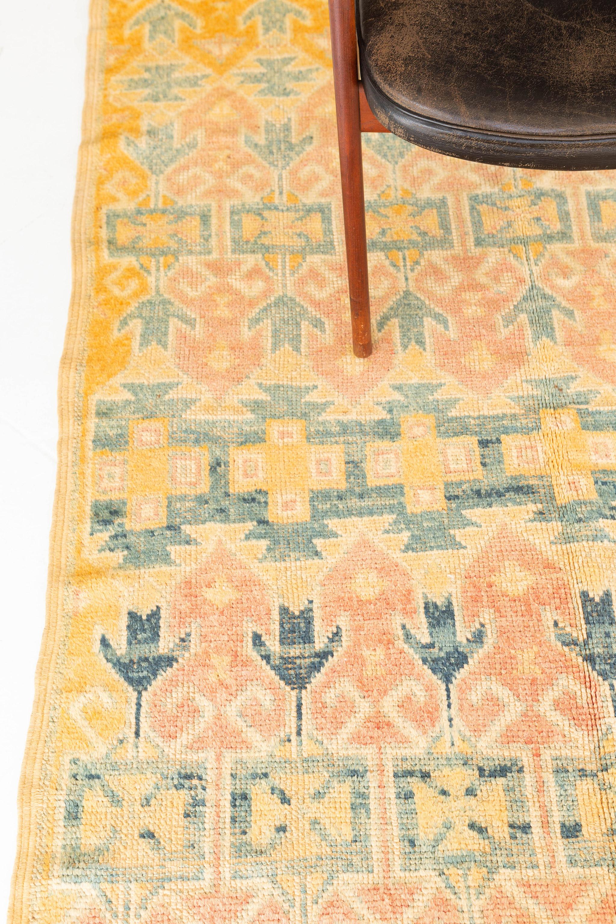 Wool Vintage Moroccan Rug High Atlas Collection For Sale