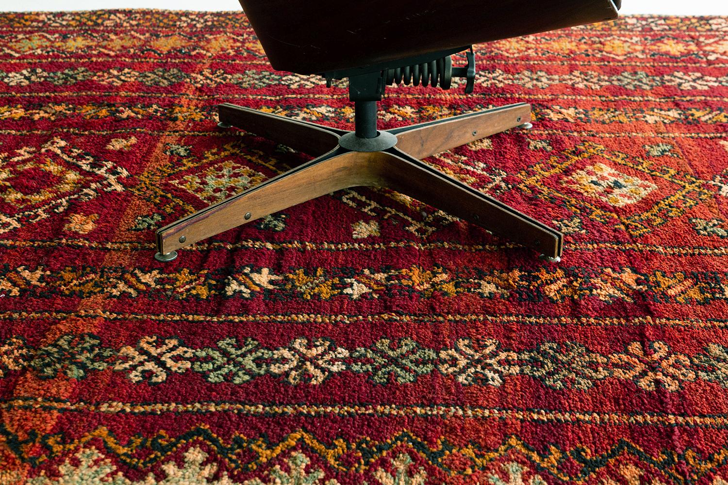 Fine XX secolo Tappeto marocchino vintage Collezione High Atlas in vendita