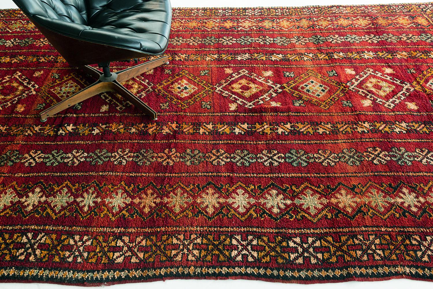 Vintage Moroccan Rug High Atlas Collection For Sale 2