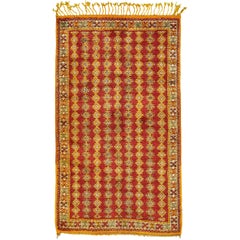 Vintage Moroccan Rug High Atlas Tribe