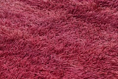 Vintage Moroccan Rug in Magenta with High Pile - Rug & Kilim