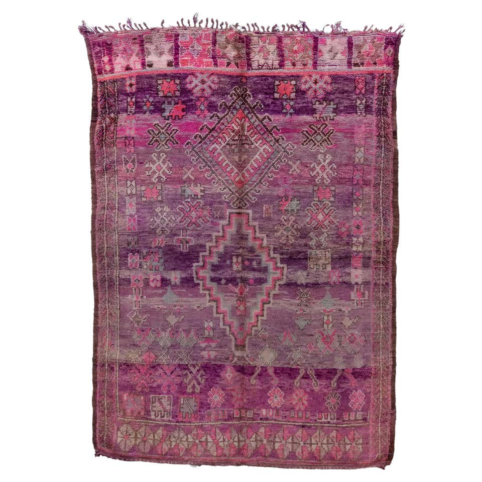 Pink Arabic Rug Pink Moroccan Rug at 1stDibs | moroccan pink rug, moroccan rug pink ...