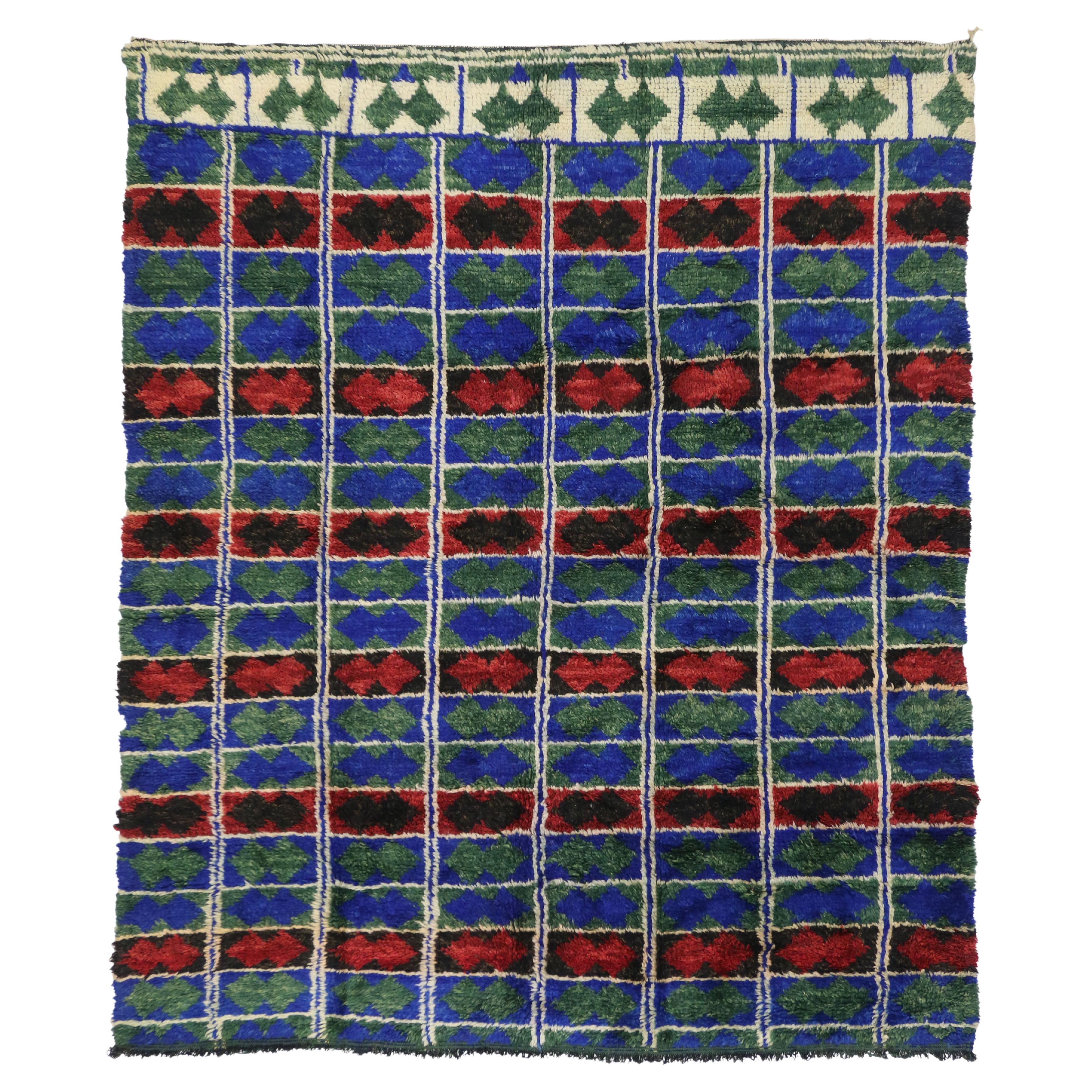 Tapis marocain vintage, The Moderns Moderns rencontre Boho Chic en vente