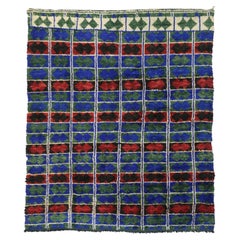 Retro Moroccan Rug, Midcentury Modern Meets Boho Chic