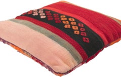 Nomadic Ember: A Vintage Moroccan Pillow of Tribal Elegance