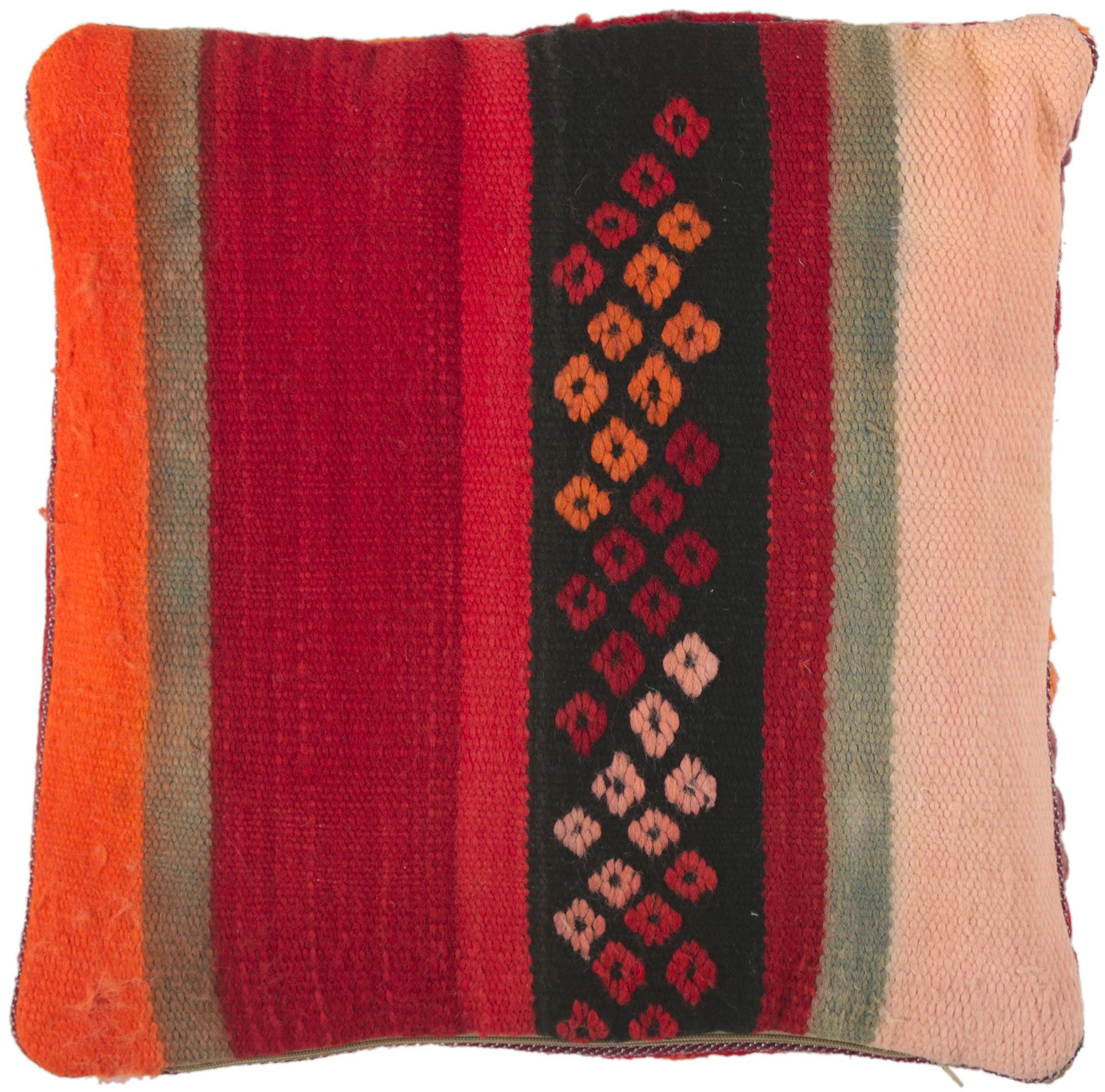 Vintage Moroccan Rug Pillow by Berber Tribes of Morocco For Sale 2