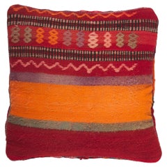 Used Moroccan Rug Pillow by Berber Tribes of Morocco