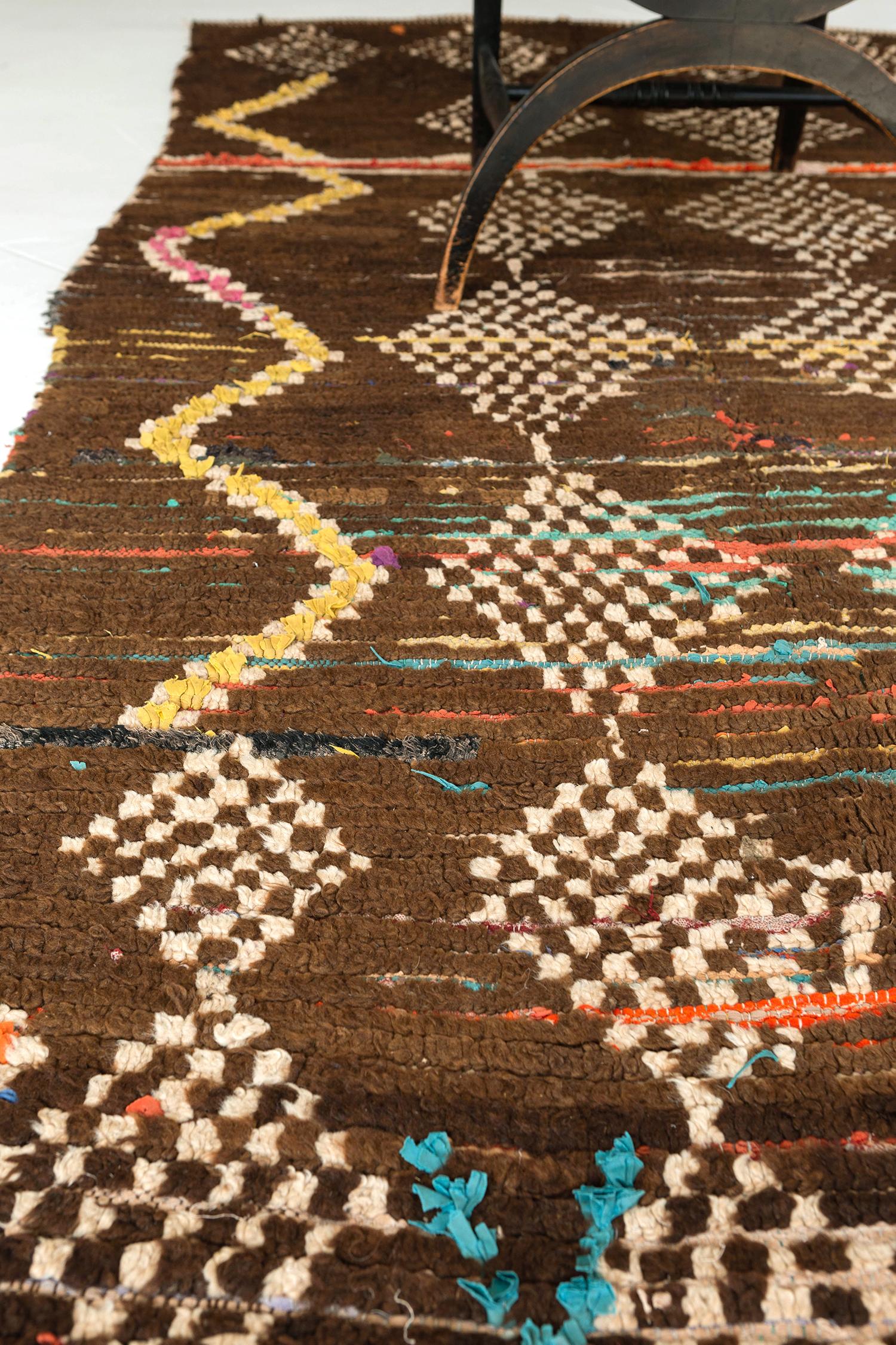 Marokkanischer Rika- Atlas-Teppich, Stammeskunst (Wolle) im Angebot